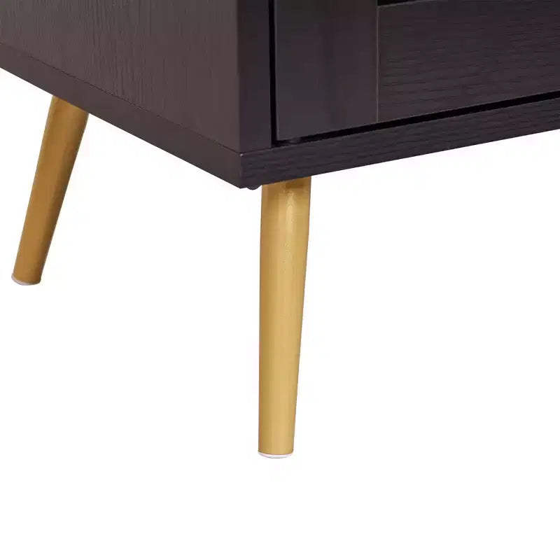 Banc à chaussures avec rangement pour entrée, coussin rembourré amovible, porte persiennée