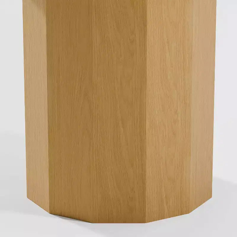 Table à manger ronde Mid-Century, 6 places, bois naturel
