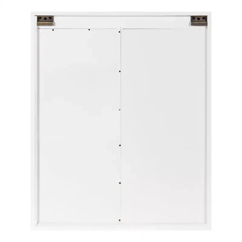 Armoire murale décorative en bois avec miroir de courtoisie et porte coulissante style grange, rustique