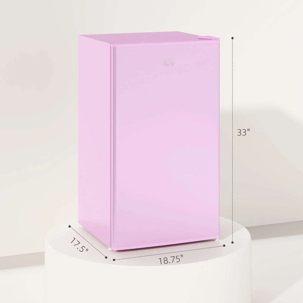 Mini-réfrigérateur de 3,2 pi³ avec congélateur, réfrigérateur compact à porte unique avec thermostat réglable pour chambre à coucher