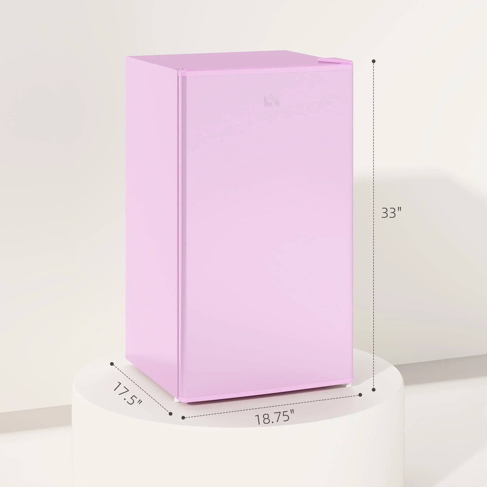 Mini-réfrigérateur de 3,2 pi³ avec congélateur, réfrigérateur compact à porte unique avec thermostat réglable pour chambre à coucher