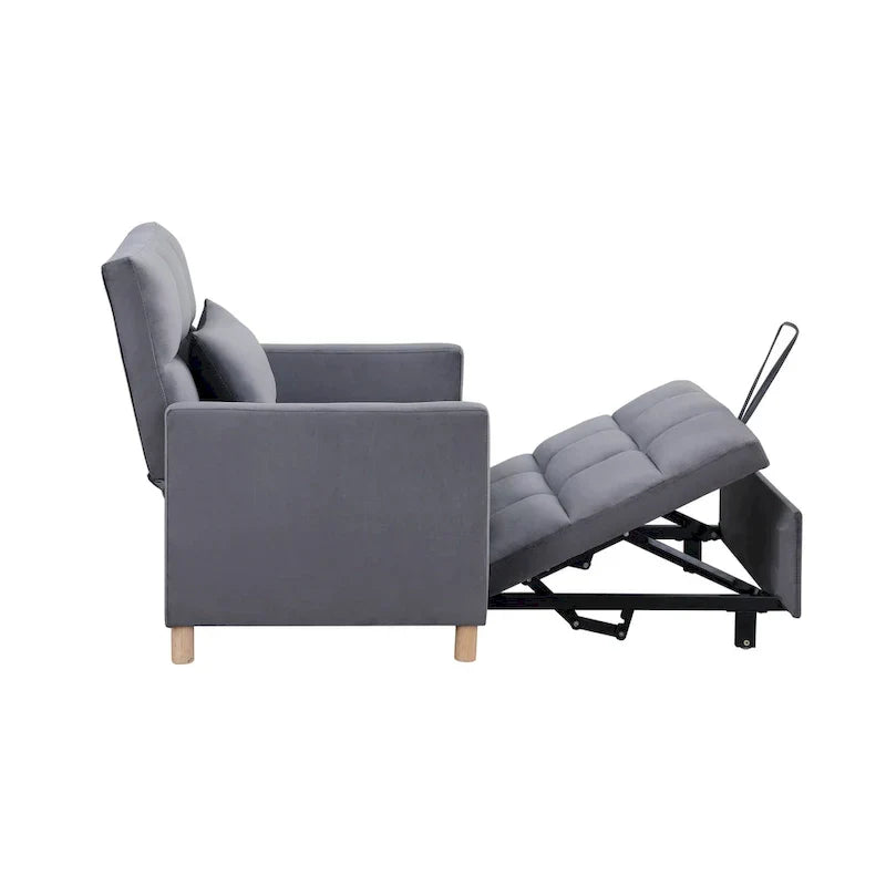 Fauteuil Lit Convertible 3 en 1, Noir
