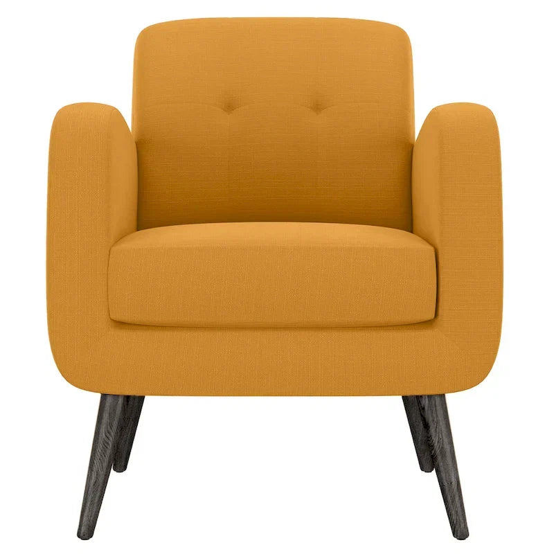 Fauteuil d'appoint mi-siècle jaune moutarde Carson Carrington Keflavik