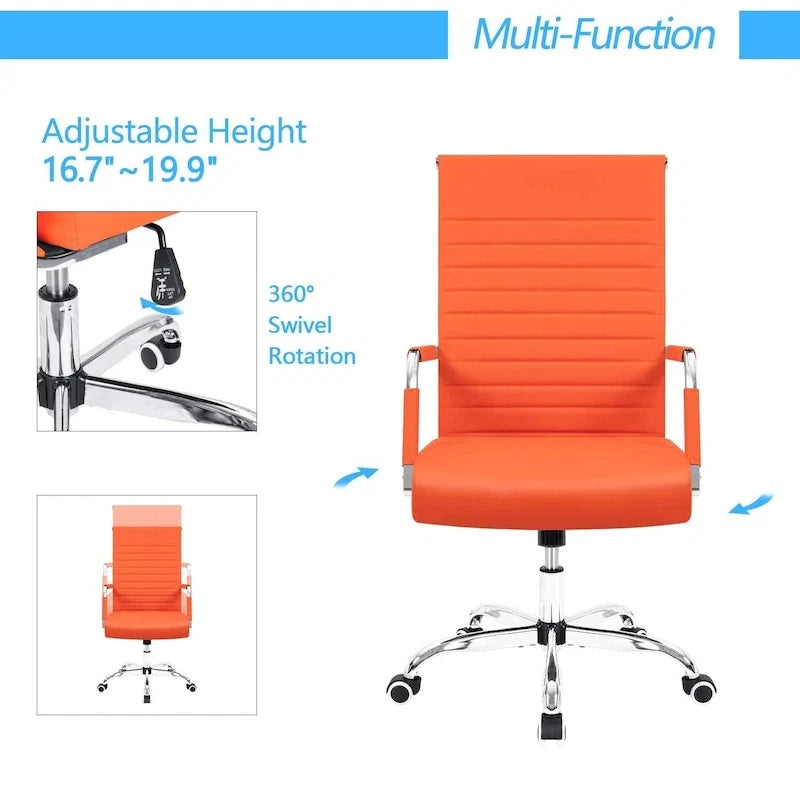 Chaise de bureau Homall nervurée Chaise de bureau d'ordinateur