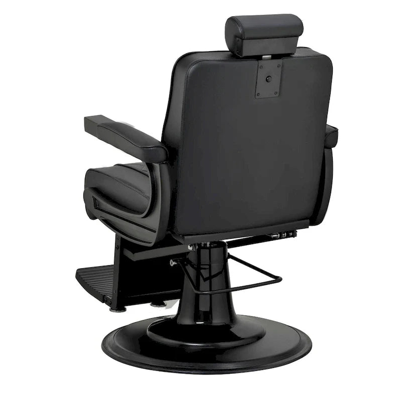 Fauteuil de Barbier Robuste Inclinable, Noir