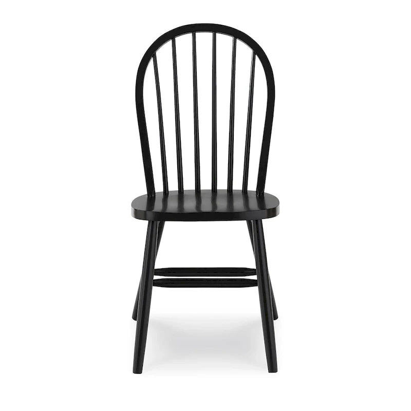 Chaise de salle à manger à dossier fuseau Windsor en bois massif International Concepts