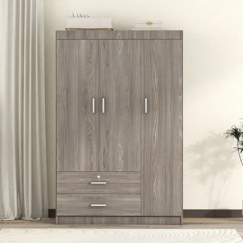 Armoire 3 portes avec 2 tiroirs