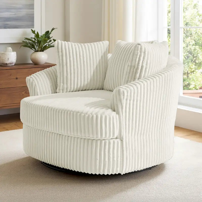 Fauteuil baquet pivotant déhoussable à bras encastrés DREAMSIDEA