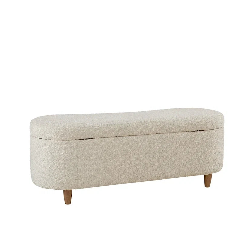 Banc de rangement rabattable INK+IVY Bailey Taupe Boucle