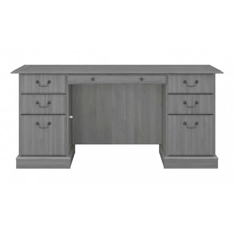 Bureau de direction Bush Furniture Saratoga avec tiroirs et rangements