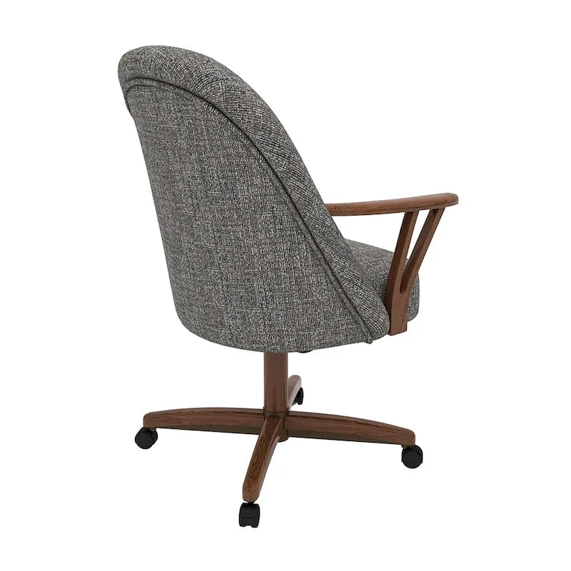Chaise de salle à manger Caster, finition noyer