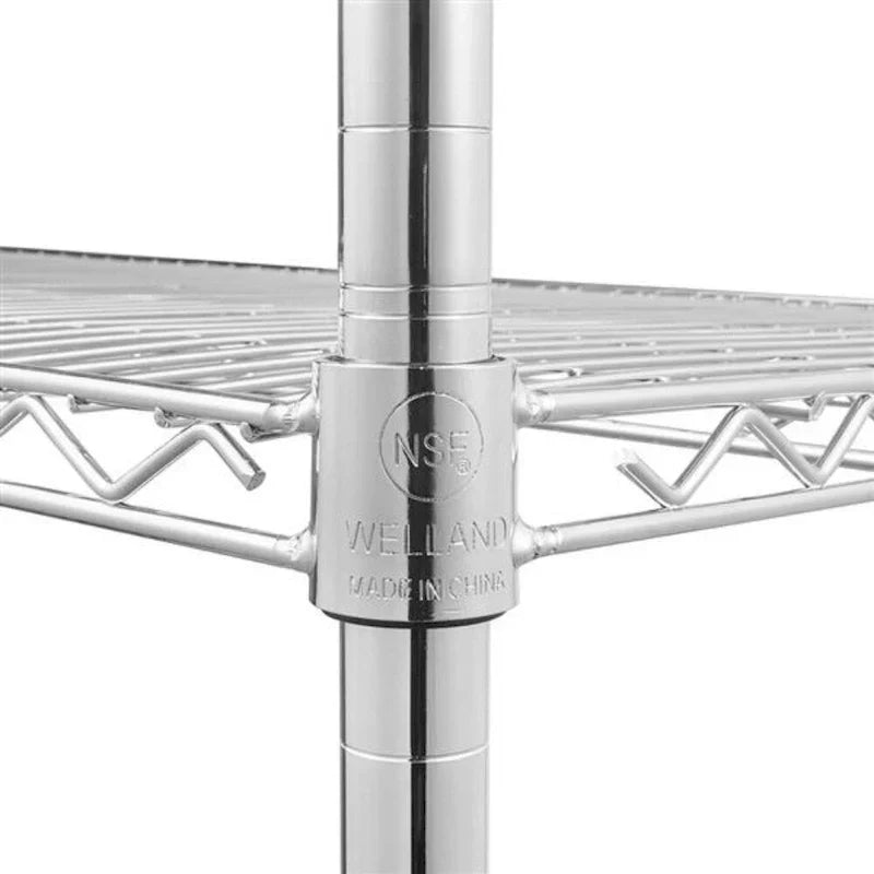Étagère métallique à 5 niveaux avec roulettes - (59,06 x 17,72 x 70,87)