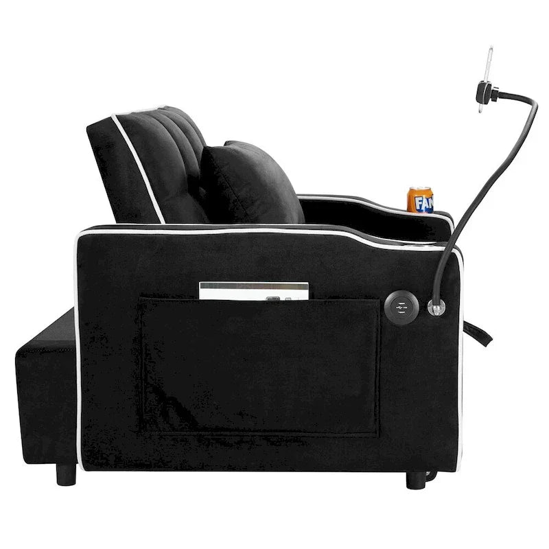 Fauteuil-lit convertible réglable, lit d'appoint escamotable