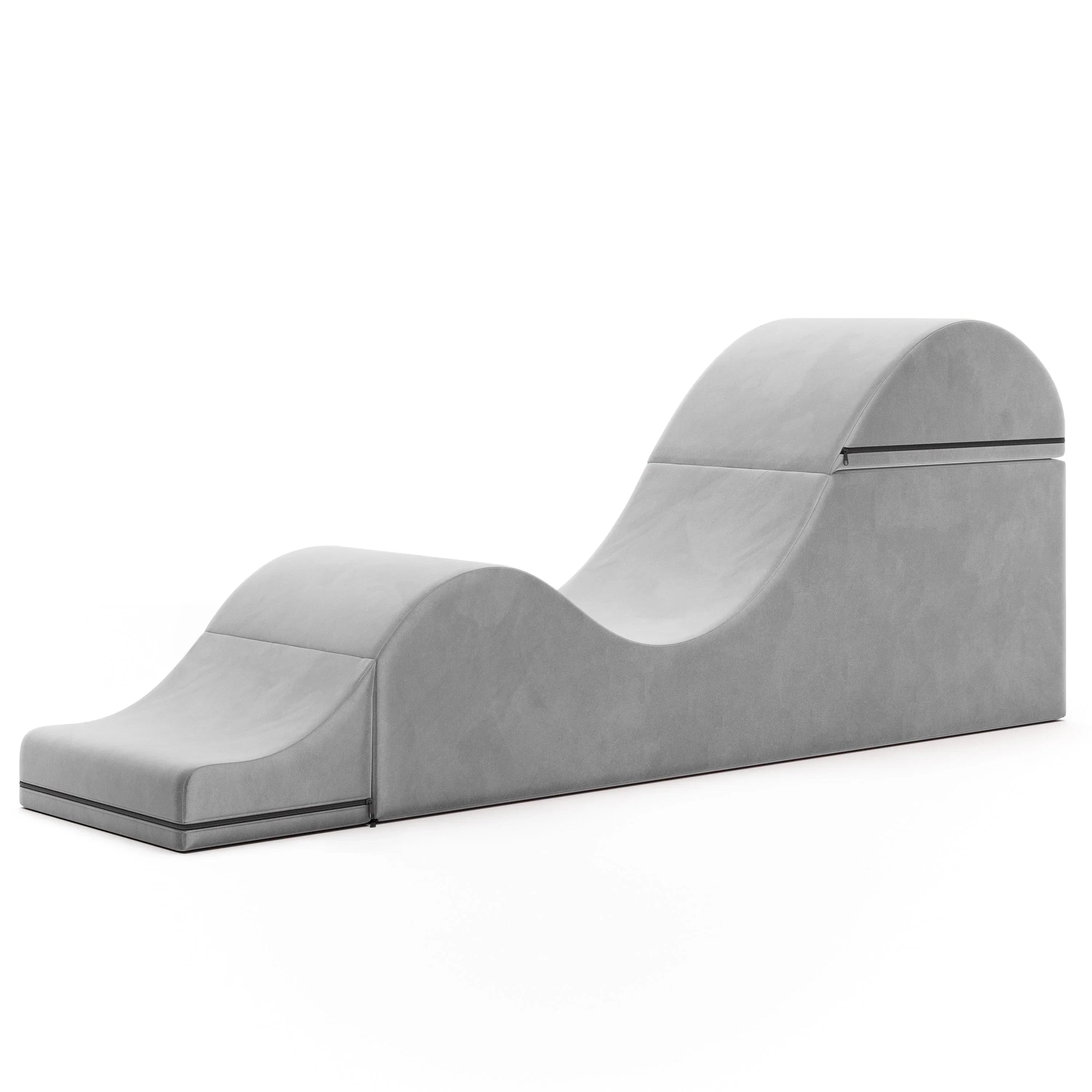 Avana Kami Chaise convertible / Yoga & Massage - Pouf 2 en 1 avec chaise longue de yoga escamotable, Microvelours - N/A