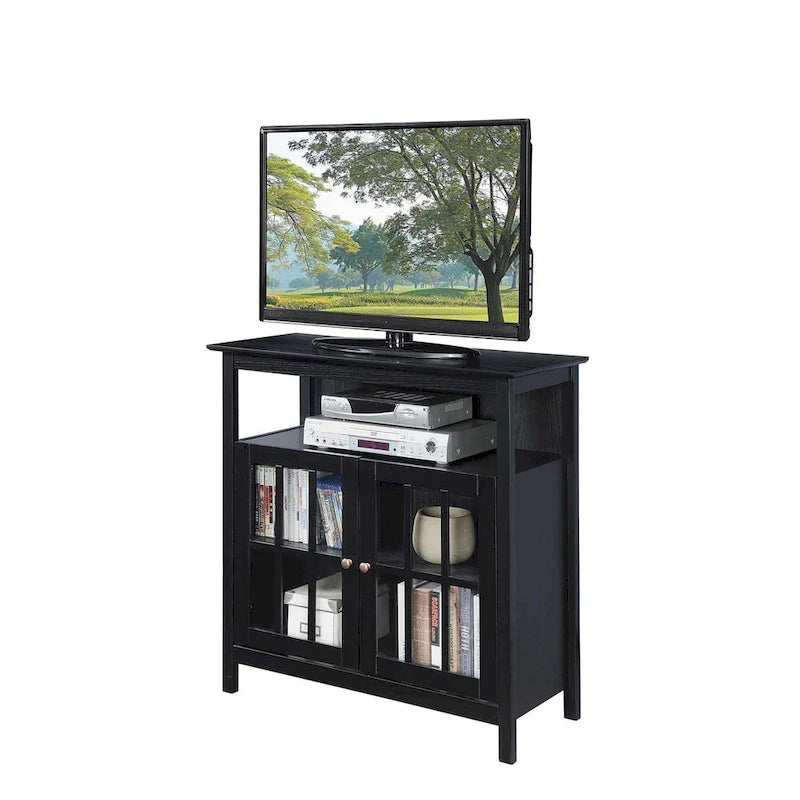 Meuble TV Big Sur Highboy de 40 pouces avec rangements, par Convenience Concepts