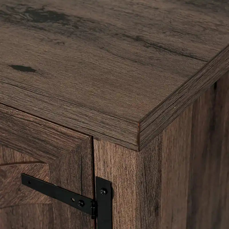 Meuble TV de ferme avec cheminée électrique de 58 po, console pour téléviseurs jusqu'à 65 po