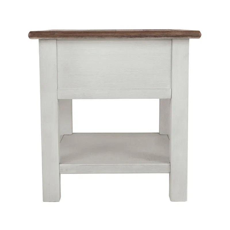 Bout de canapé décontracté Bolanburg blanc/marron antique