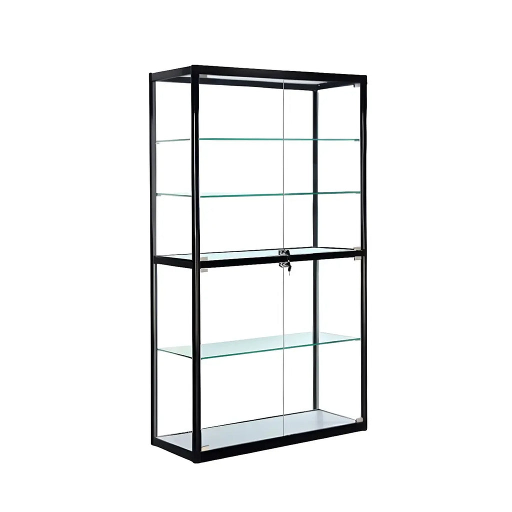Vitrine rectangulaire contemporaine en verre noir
