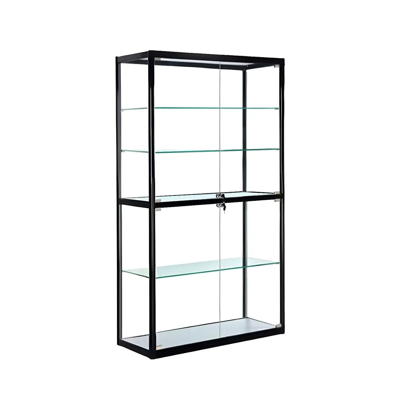 Vitrine rectangulaire contemporaine en verre noir