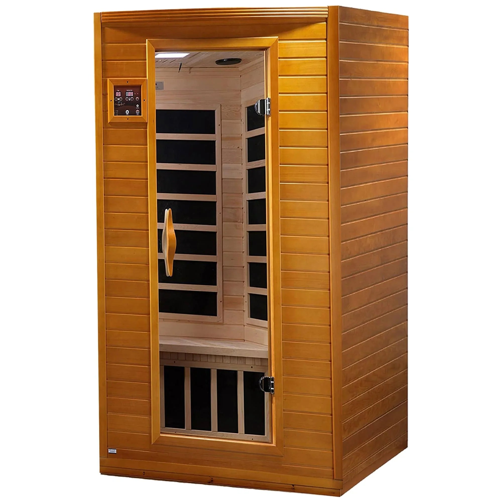Sauna infrarouge lointain à faible champ électromagnétique pour 2 personnes, en bois de pruche du Canada