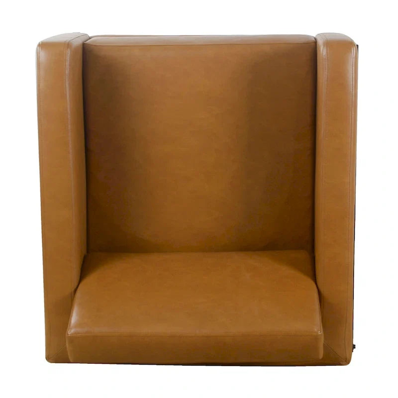 Fauteuil club moderne HomePop rembourré avec cadre en métal