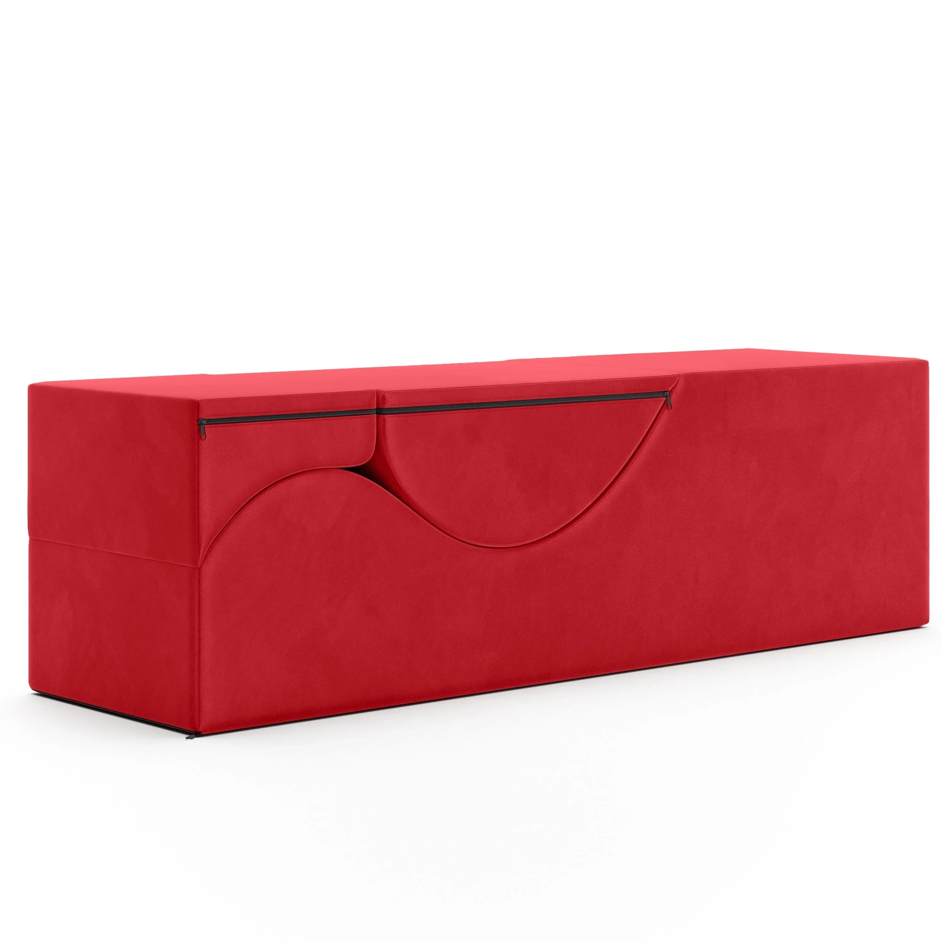 Avana Kami Chaise convertible / Yoga & Massage - Pouf 2 en 1 avec chaise longue de yoga escamotable, Microvelours - N/A