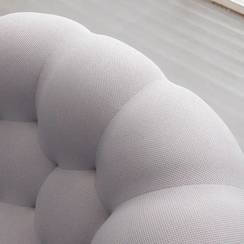 Canapé paresseux courbé 2 places Bubble de forme nid d'abeille avec tissu textile 3D pour salon et appartement