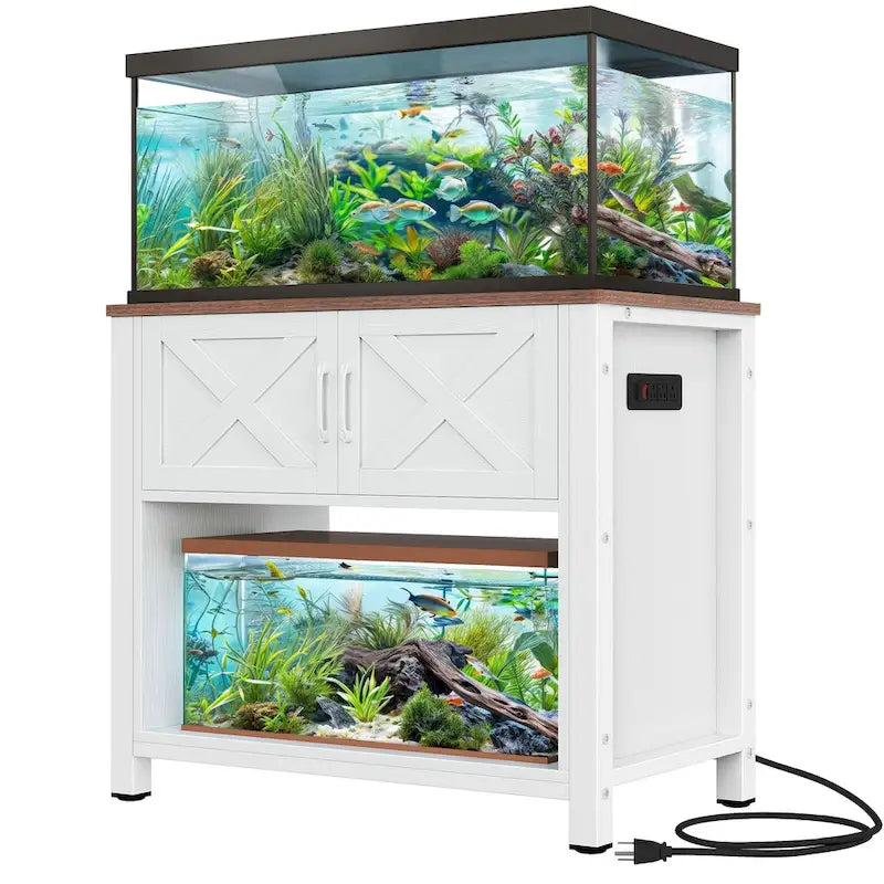 Meuble de support pour aquarium de 150-190 litres avec prises de courant