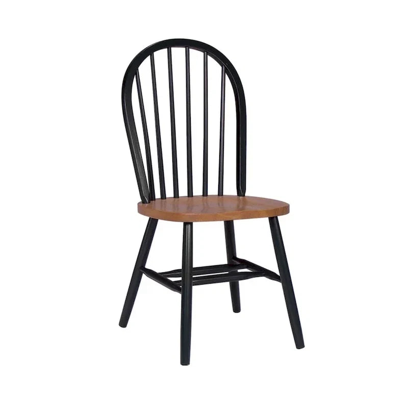 Chaise de salle à manger à dossier fuseau Windsor en bois massif International Concepts