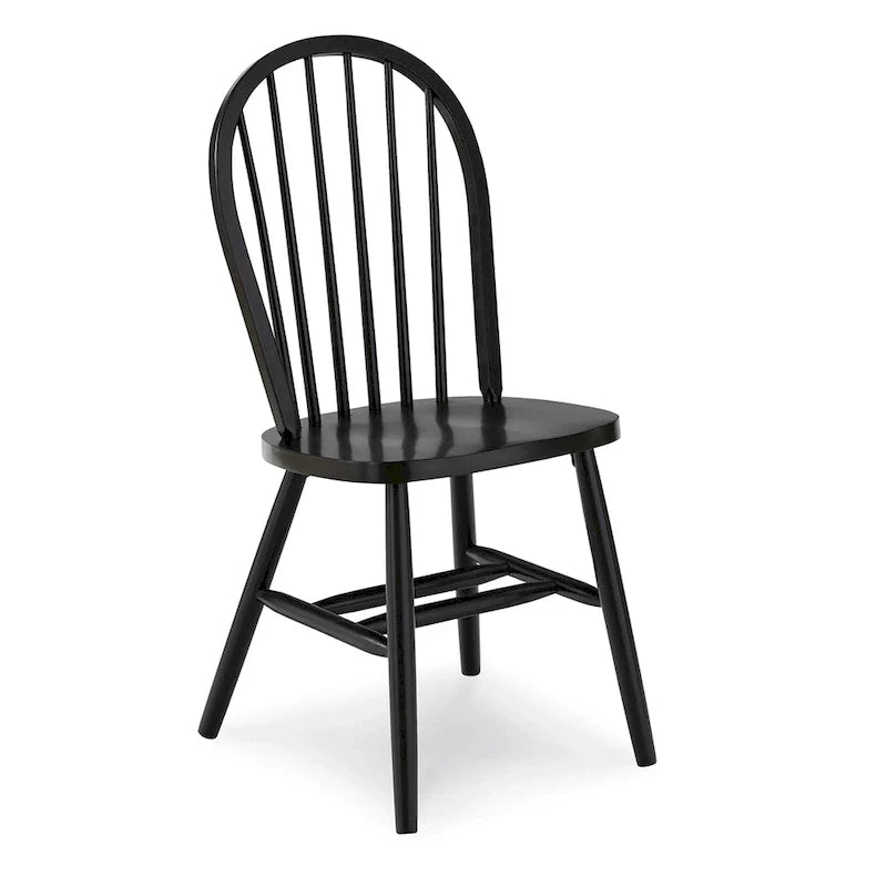 Chaise de salle à manger à dossier fuseau Windsor en bois massif International Concepts