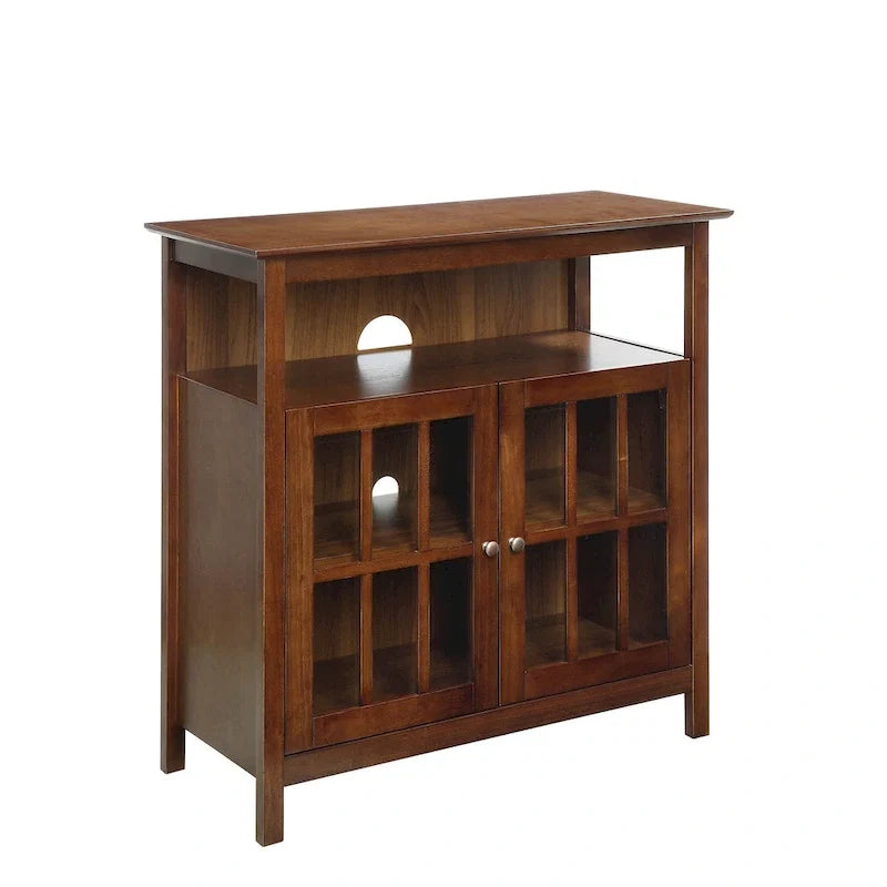 Meuble TV Big Sur Highboy de 40 pouces avec rangements, par Convenience Concepts