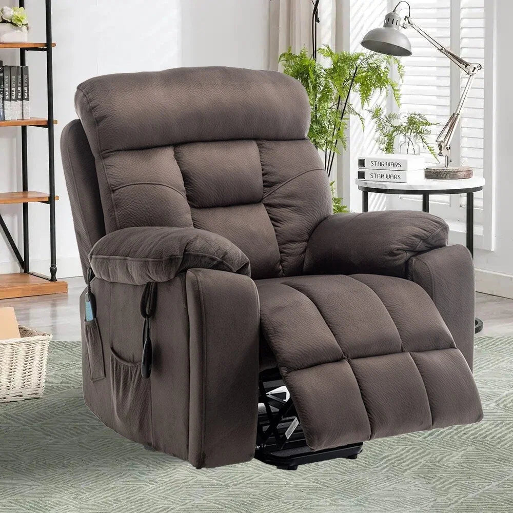 Fauteuil inclinable électrique releveur de massage chauffant