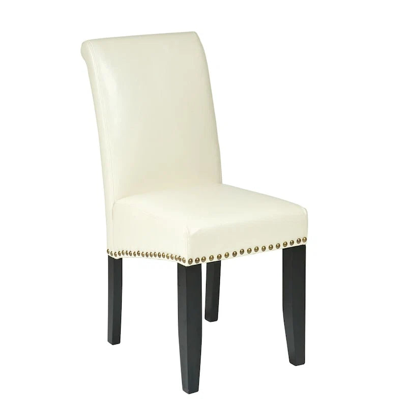 Chaise Parsons Copper Grove Five Bridge Eco en similicuir avec clous