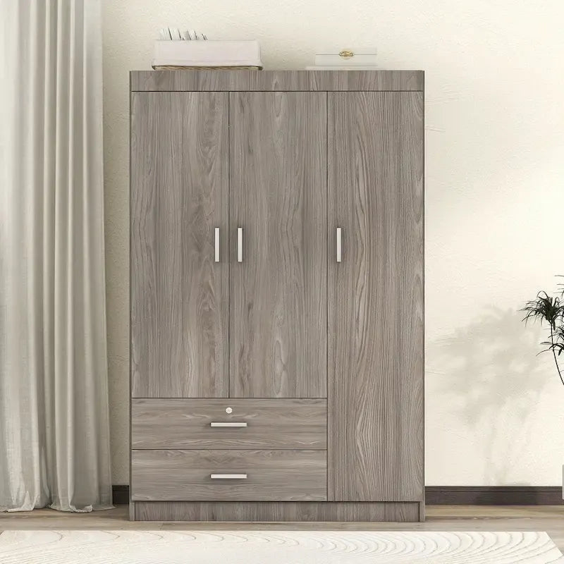 Armoire 3 portes avec 2 tiroirs
