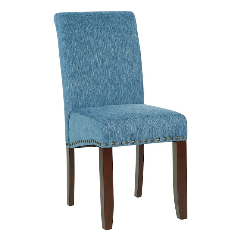 Chaise Parsons Copper Grove Five Bridge Eco en similicuir avec clous