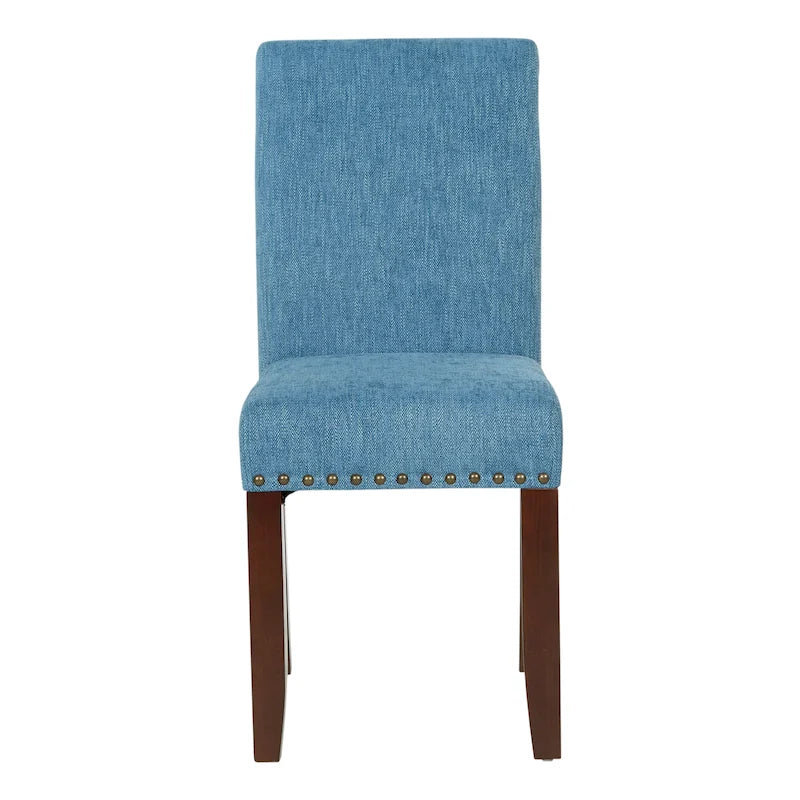 Chaise Parsons Copper Grove Five Bridge Eco en similicuir avec clous