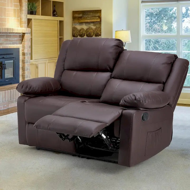 Causeuse inclinable 2 places avec fonction de chauffage et de massage