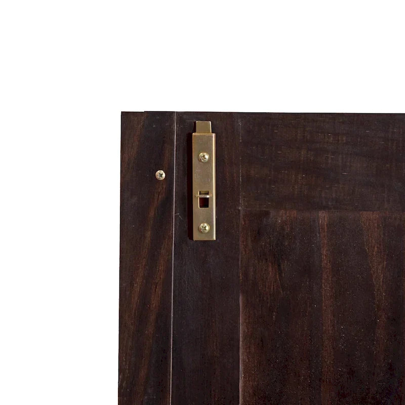 Armoire garde-robe modulable 100 % en bois massif avec poignées en métal ou en bois