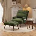 Fauteuil inclinable réglable avec pouf