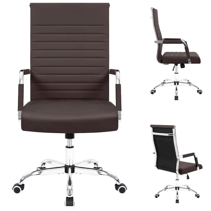 Chaise de bureau Homall nervurée Chaise de bureau d'ordinateur