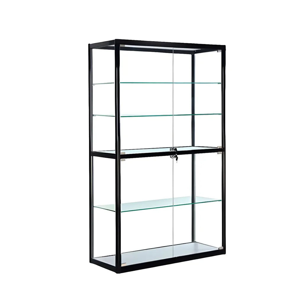 Vitrine rectangulaire contemporaine en verre noir