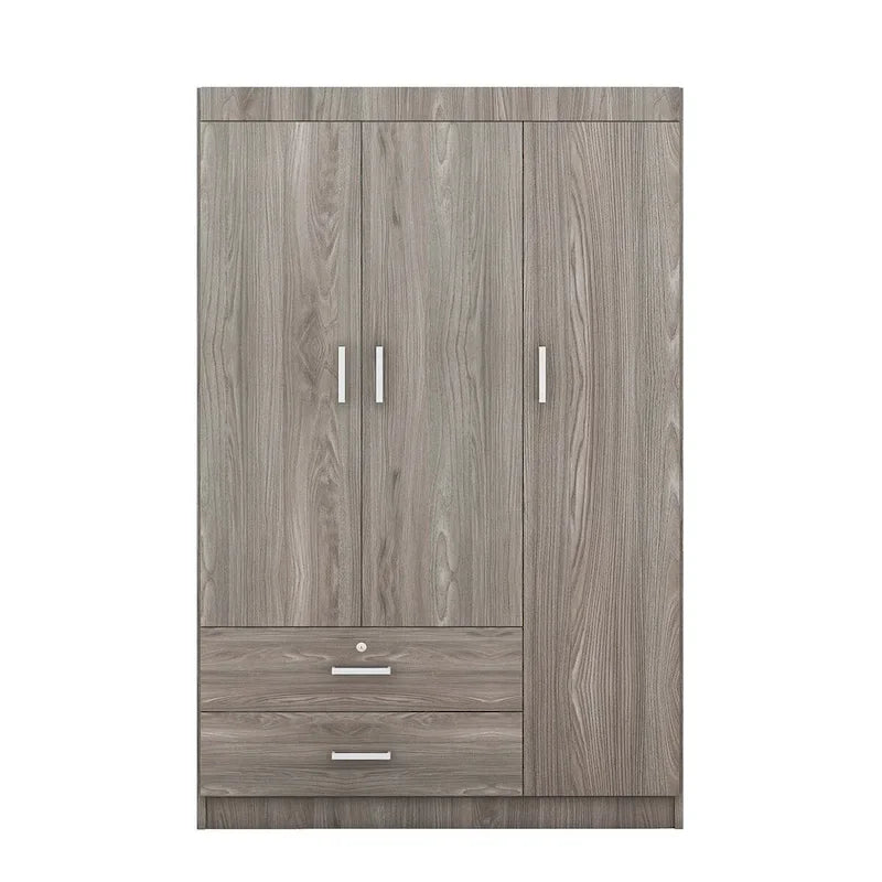 Armoire 3 portes avec 2 tiroirs