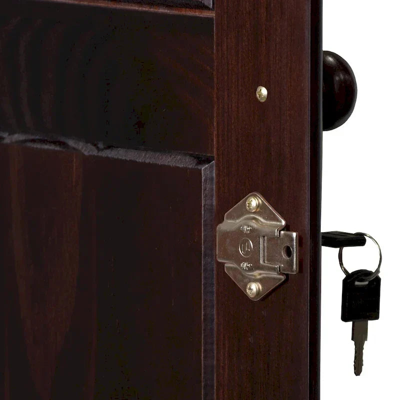Armoire 3 portes - Blanc/Moka/Java - Bois massif