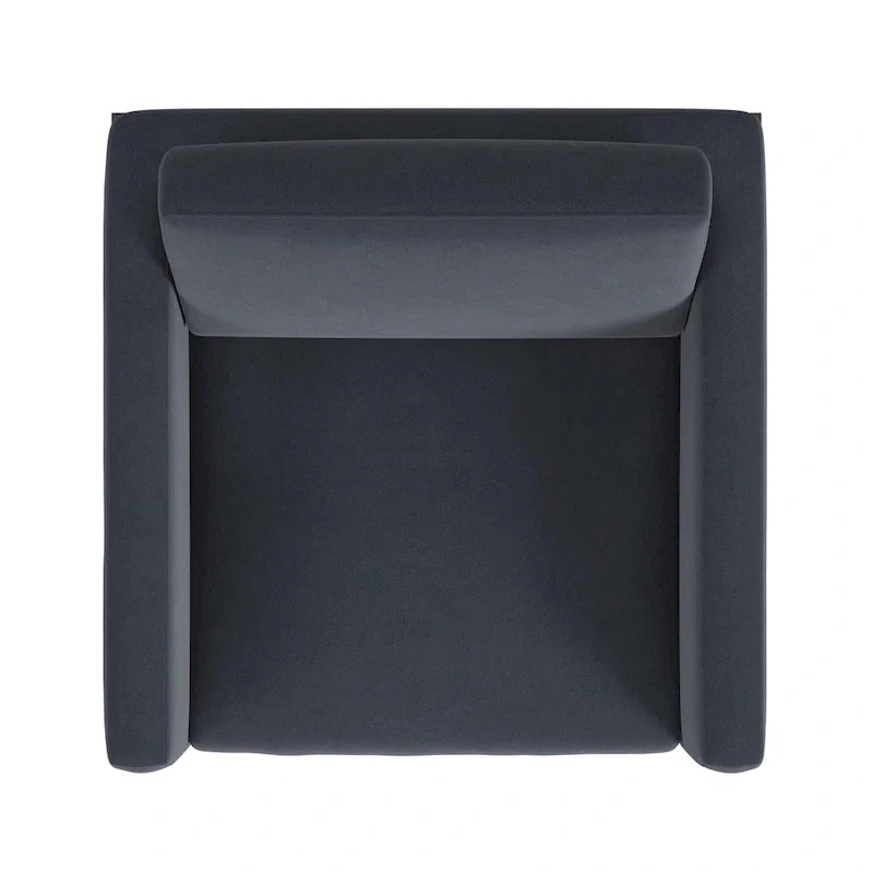 Fauteuil club moderne HomePop rembourré avec cadre en métal