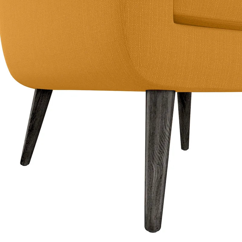 Fauteuil d'appoint mi-siècle jaune moutarde Carson Carrington Keflavik