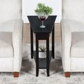 Table d'appoint d'angle American Heritage avec étagère de Convenience Concepts
