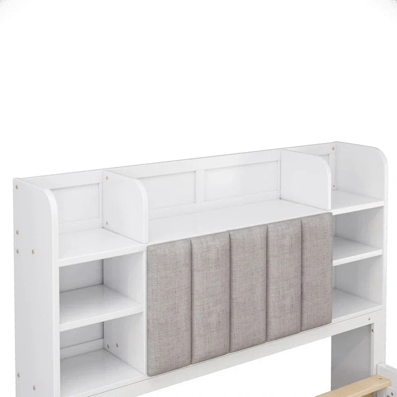 Cadre de lit avec 4 tiroirs de rangement portables sous le lit