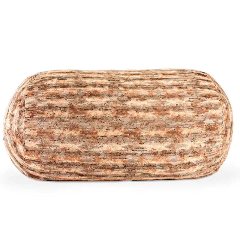 Grand canapé pouf de 7 pieds pour adultes - Luxe fausse fourrure